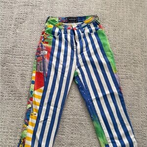 Versace Jeans Couture Colorful Graphic Pants